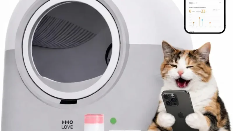 HHOLOVE : litière automatique avec capteurs de sécurité