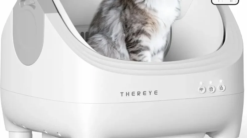 Thereye : litière automatique ouverte connectée pour chat