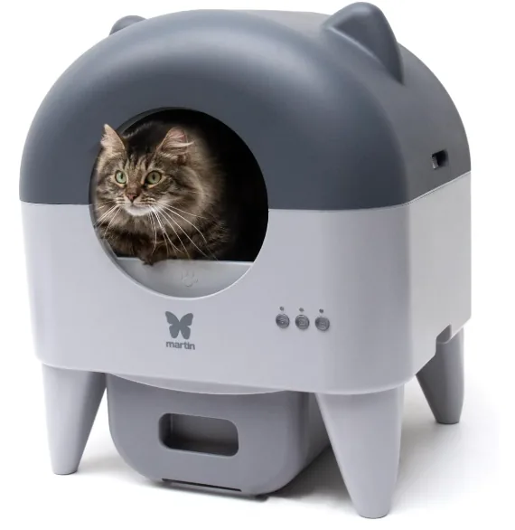 Litière automatique connectée Martin Sellier 76 L, marque française