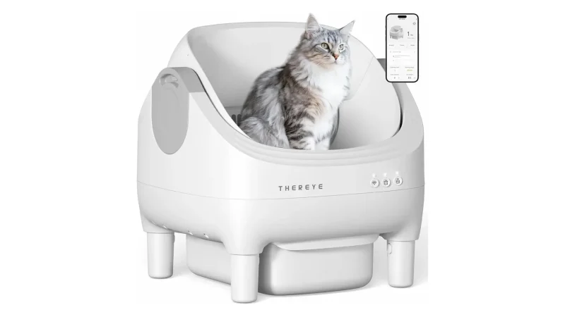 Thereye : litière automatique ouverte connectée pour chat