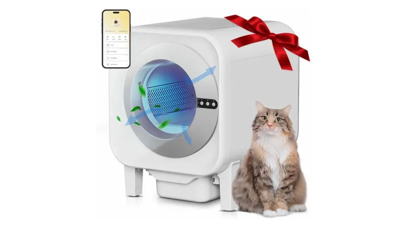 Litière automatique XL 70 L grande capacité pour chat